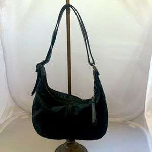 Coach Hobo Nylon Purse, Adjustable Leather Straps. D3K-6668